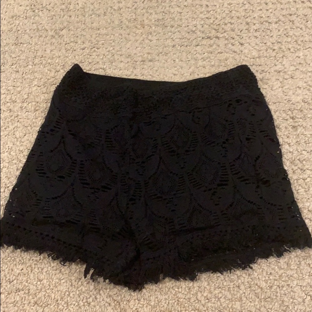 Black Lace Imperial Star Shorts